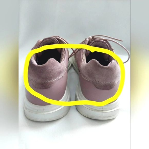 ECCO Soft X Woodrose Color Leather Sneakers Size 7- 7.5 - Picture 7 of 7